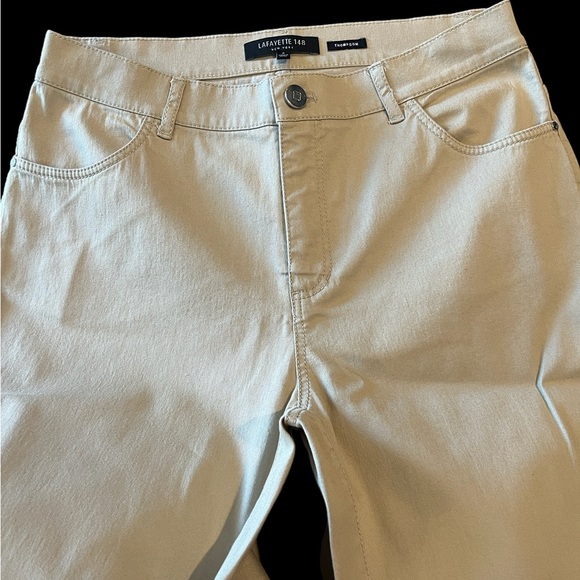 Lafayette 148 Thompson pant size 4 in tan color - Picture 2 of 5